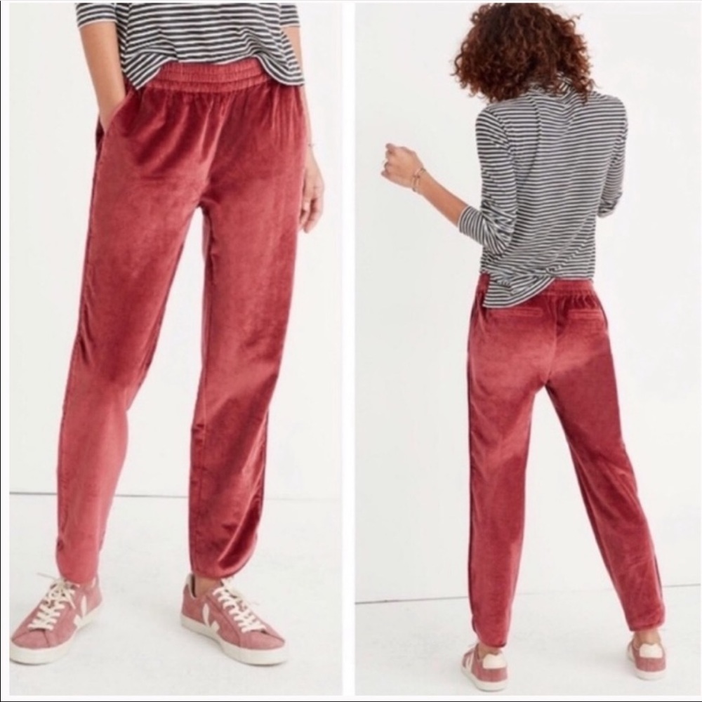 Madewell Velvet Joggers